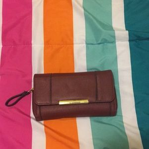 Red and hint of gold Handbag